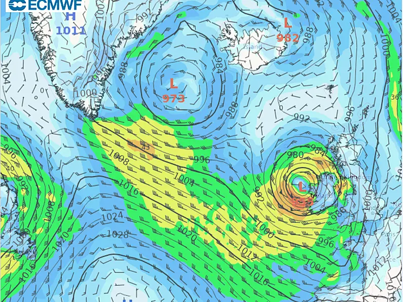 Weather Warnings issued ahead of the arrival of storm Barra