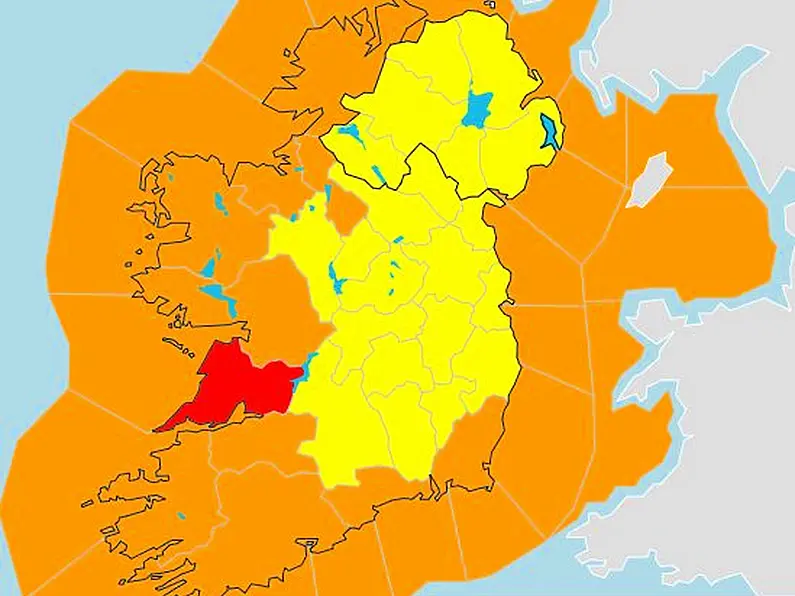 Sligo, Leitrim and Donegal upgrading to Orange weather warning tonight