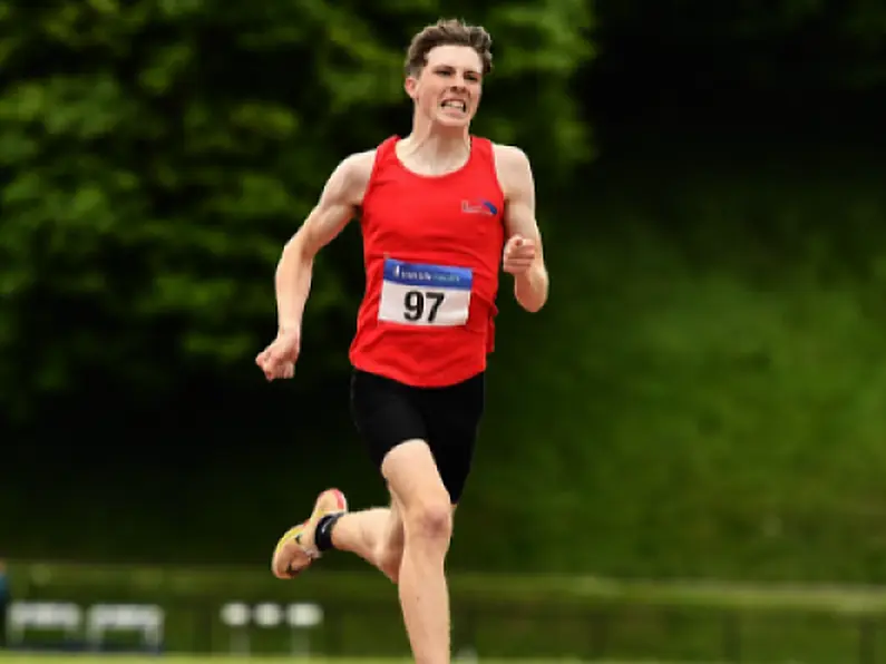 St. Columba's Fintan Dewhirst wins Interprovincial 400 metre hurdles gold