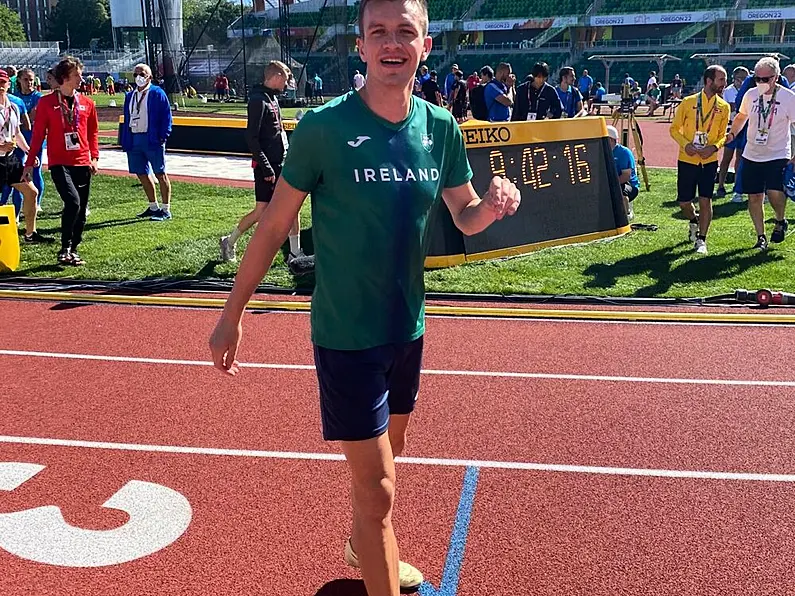 O'Donnell in action on opening day of World Athletics Championships