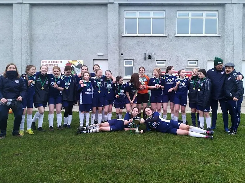 Drumbar Utd FC girls celebrate Ulster success