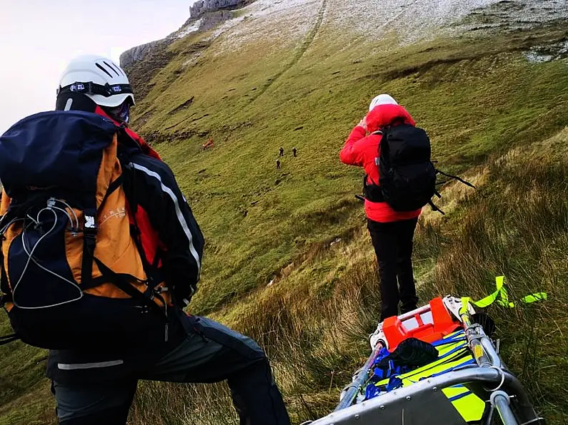 Injured Hiker airlifted off BenBulben