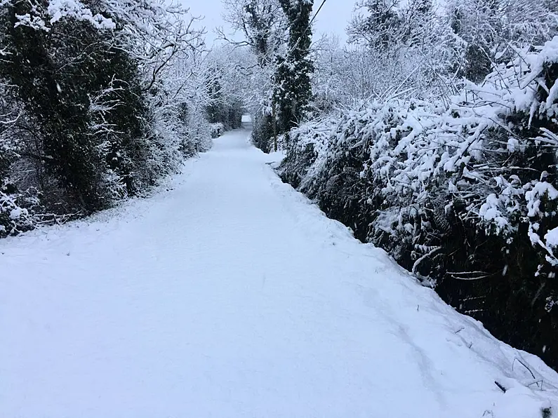 North West Region currently under a status yellow snow & ice warning