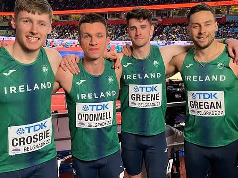 Chris O'Donnell helps relay team set Irish record at World Indoors