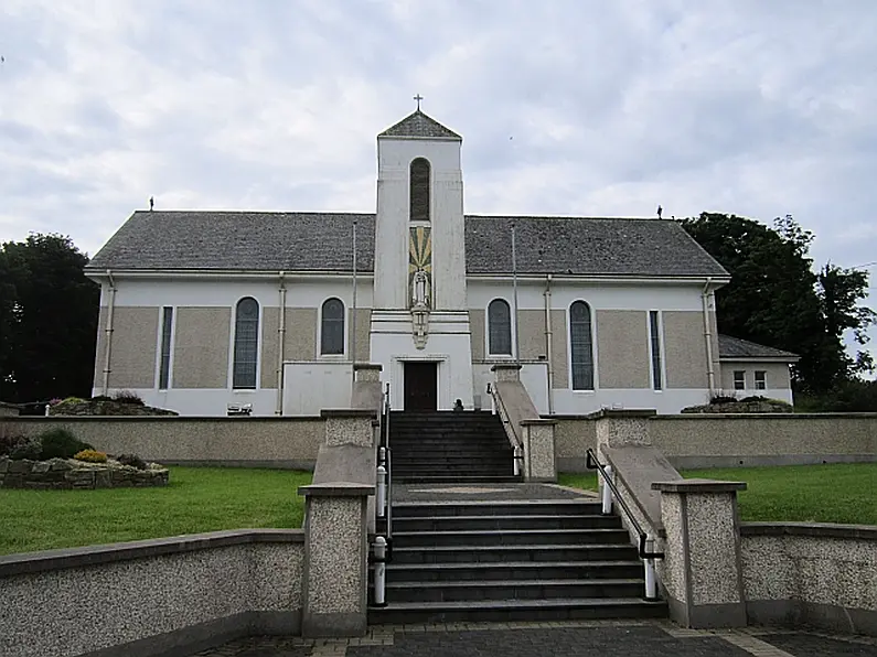 Smoke damage following church fire in Ballintogher