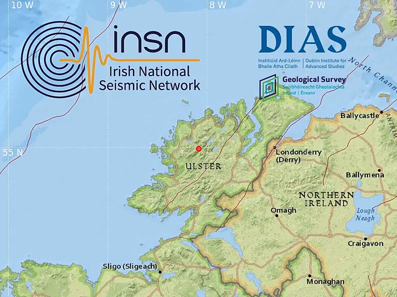 Earthquake felt in Donegal overnight