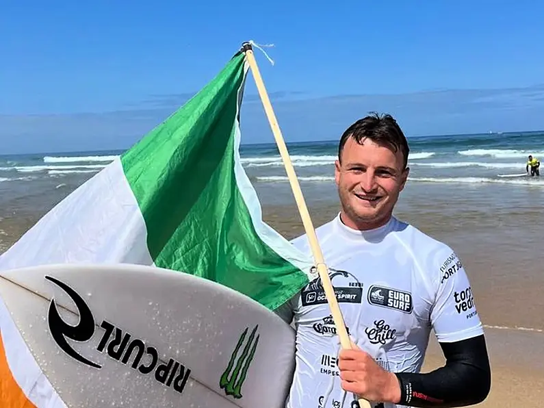 Sligo's Gearóid McDaid wins silver medal at European Surfing Championships