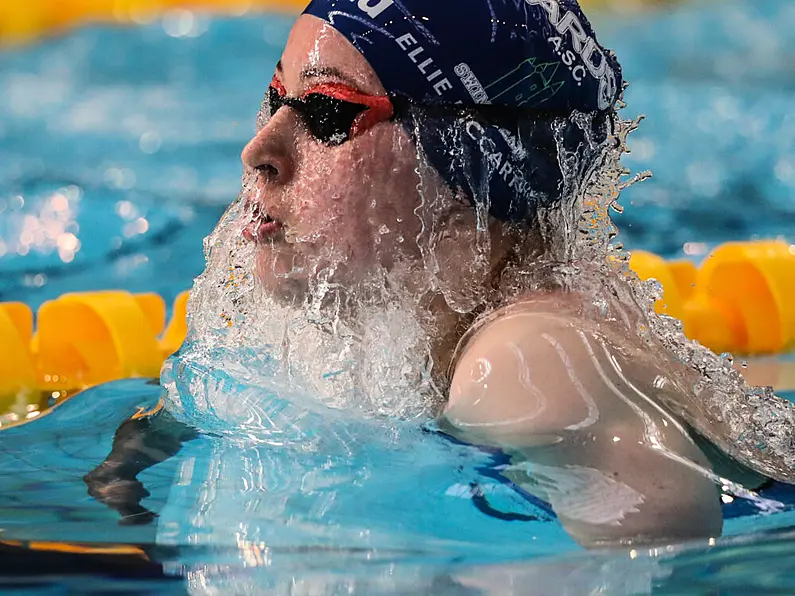 Cora Rooney competes at European Junior Swimming Championships