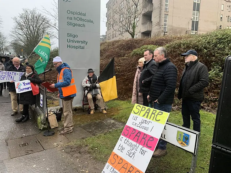 Demonstration held at Sligo University Hospital to highlight 'crisis'