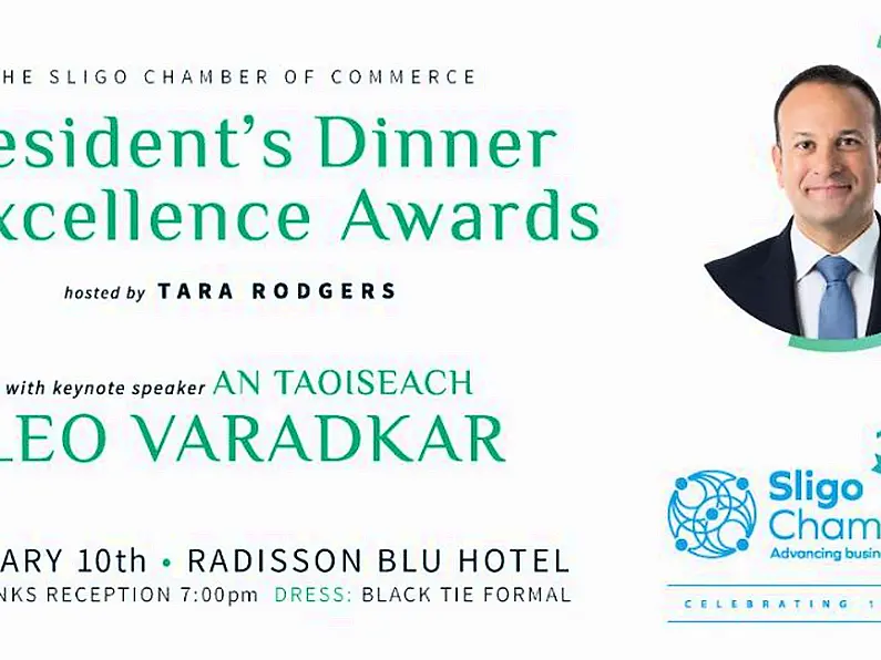 Taoiseach to be keynote speaker at Sligo Chamber of Commerce Business Awards