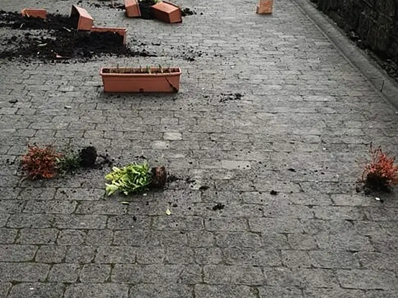 Flower boxes and lights damaged in Drumshanbo