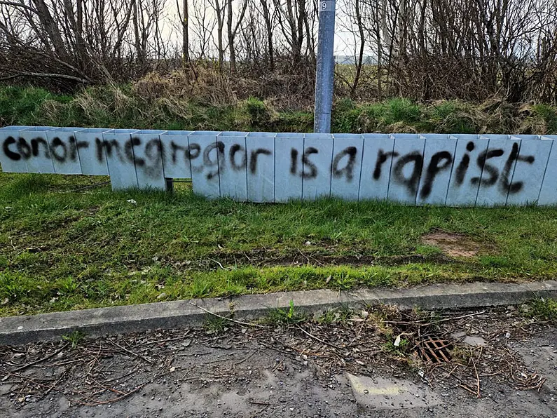 Conor McGregor graffiti appears on Bundoran/Ballyshannon roundabout