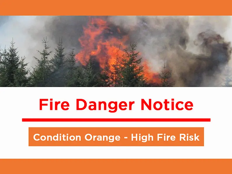 Orange high fire risk warning extended to Donegal