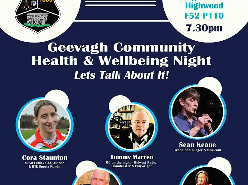 &quot;Let&#039;s talk about it&quot; - Cora Staunton on Thursday&#039;s health &amp;amp; wellbeing night in Geevagh