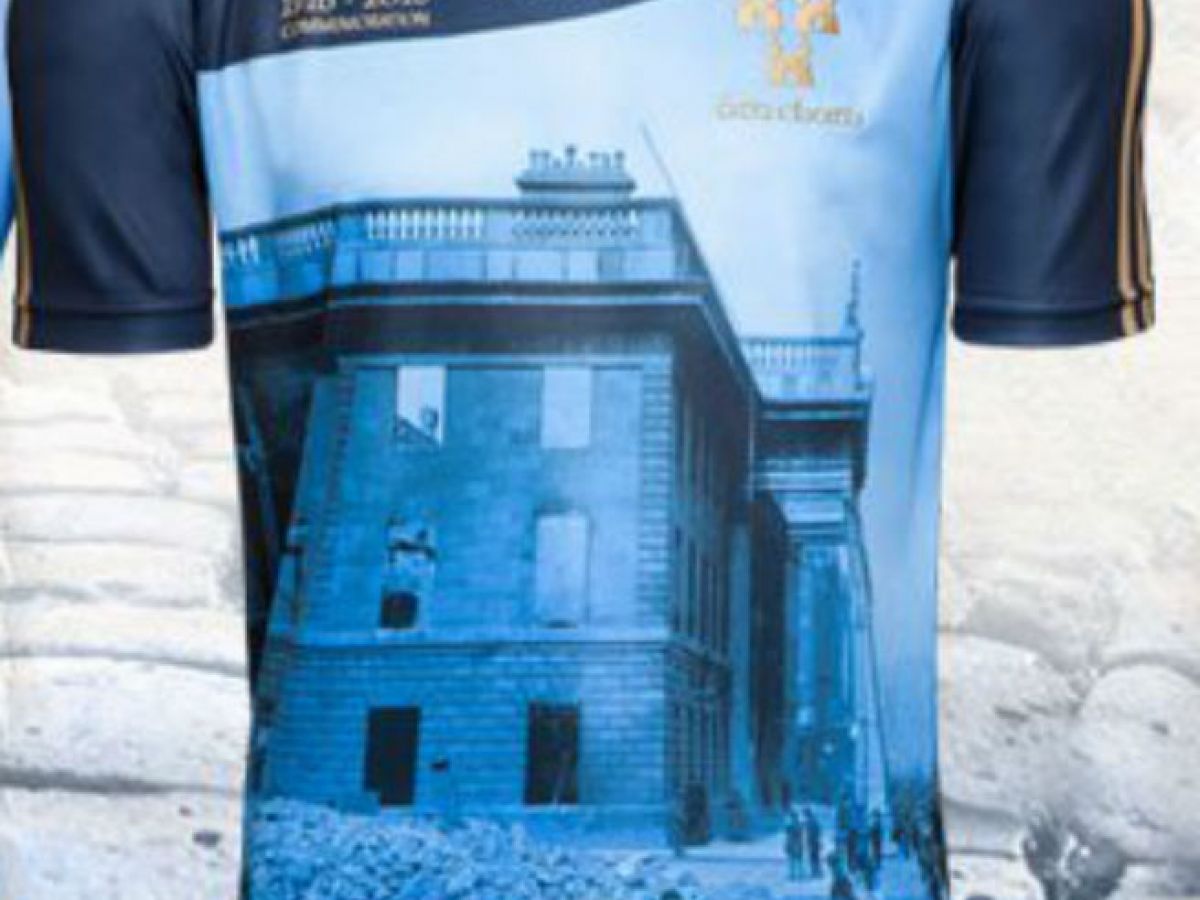 Eire Prints 1916 Commemoration GAA Jersey Blue / Small