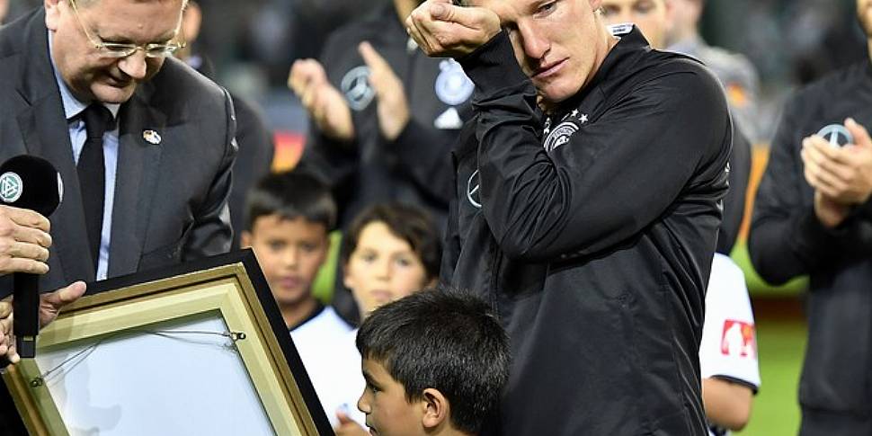 WATCH: Emotional scenes as Bastian Schweinsteiger sheds tears before