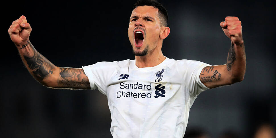 Dejan Lovren leaves as a