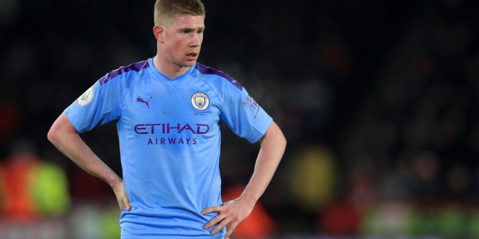 Kevin De Bruyne ruled out of Manchester City-Arsenal clash