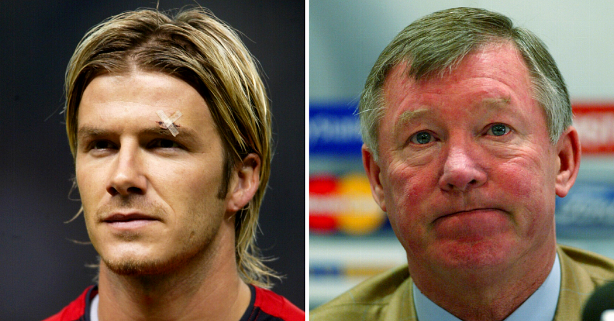 David beckham deals boot ferguson