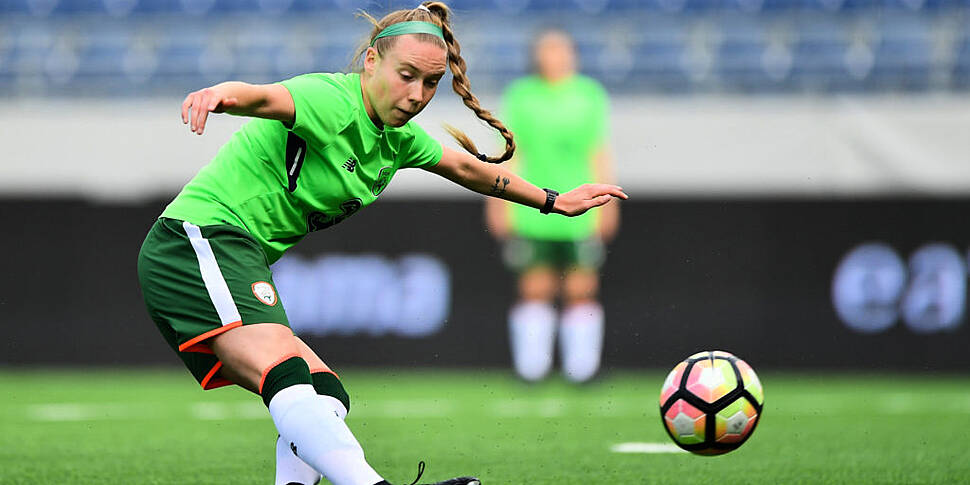 The Irish striker making it as...