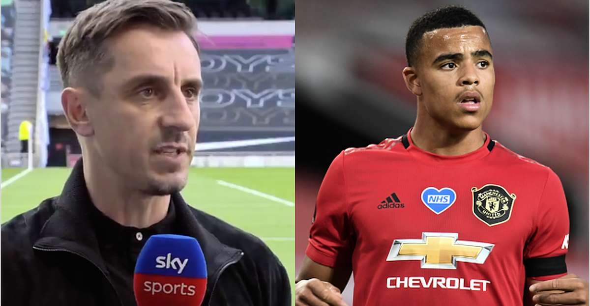 Gary Neville criticises the media coverage of Mason Greenwood after he ...