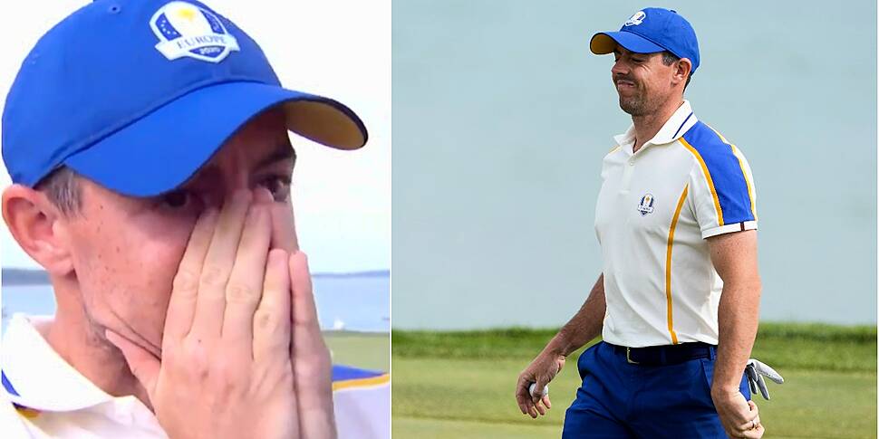 Watch: McIlroy in tears during...