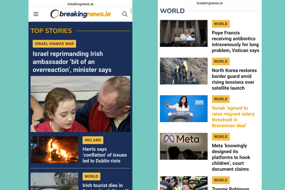 BreakingNews.ie Homepage
