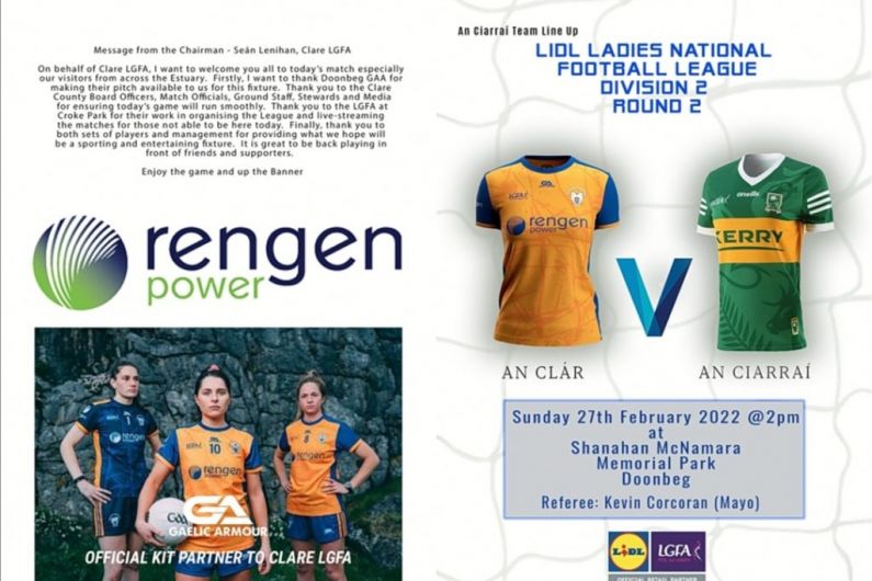 Kerry ladies at Clare later in League