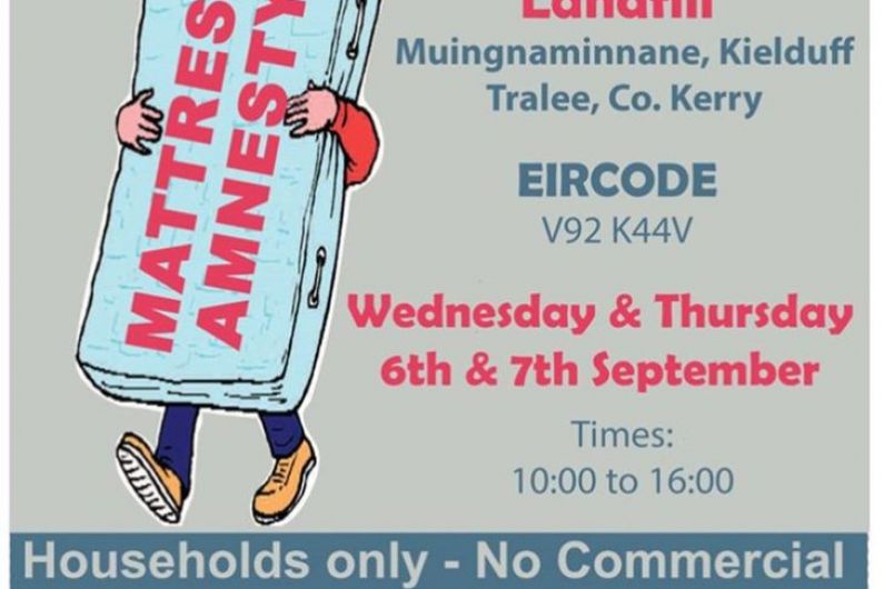 Mattress recycling event taking place in Kerry