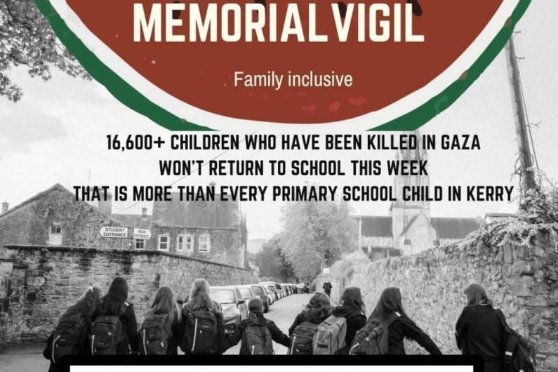 Killarney for Palestine group to hold vigil for children of Gaza