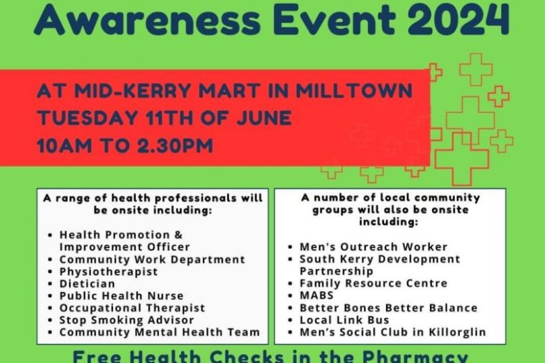 Free walk in health checks today in Milltown for Men’s Health at the Mart awareness day