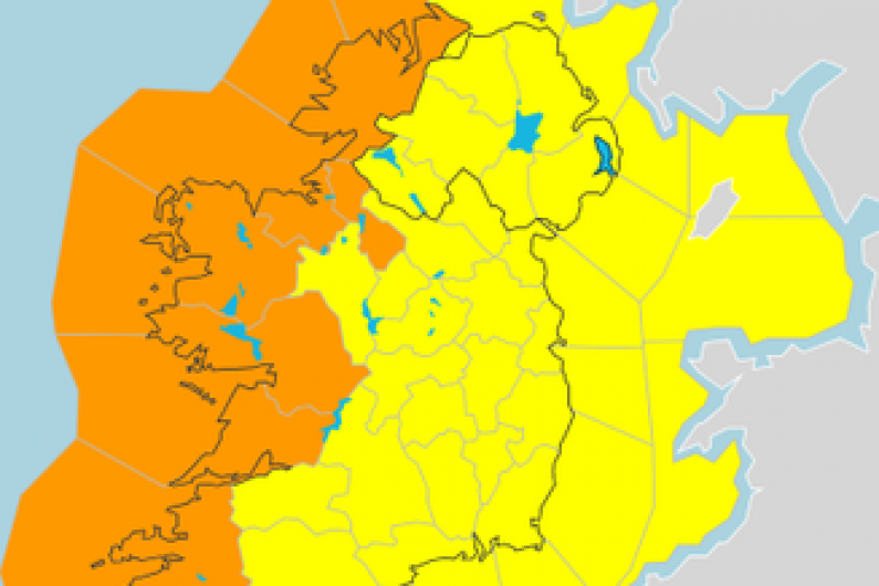 Kerry currently under a status orange wind warning