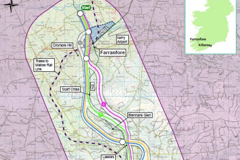 Council to seek additional funding to enable route selection process for N22 Farranfore to Killarney bypass to continue