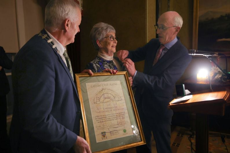 Kerry woman to receive highest honour bestowed by Killarney this afternoon