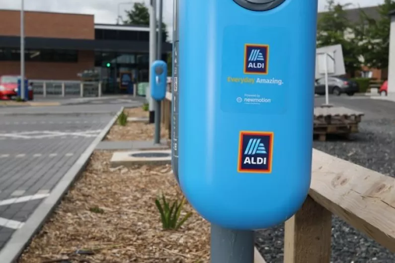 Four new electric vehicle charging points at Aldi Cahersiveen