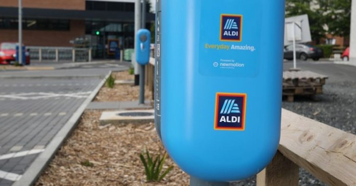 Four new electric vehicle charging points at Aldi Cahersiveen