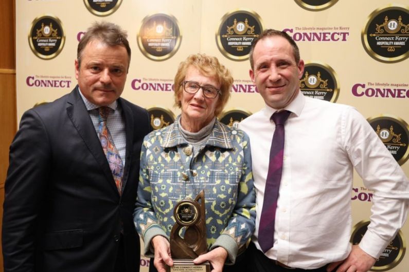 Hotels founder honoured with Lifetime Achievement Award at Connect Kerry Hospitality Awards