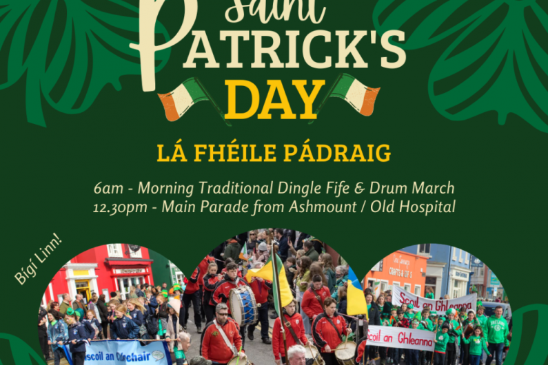 Dingle Business Chamber calls for participants for this years St Patrick’s Day Parade