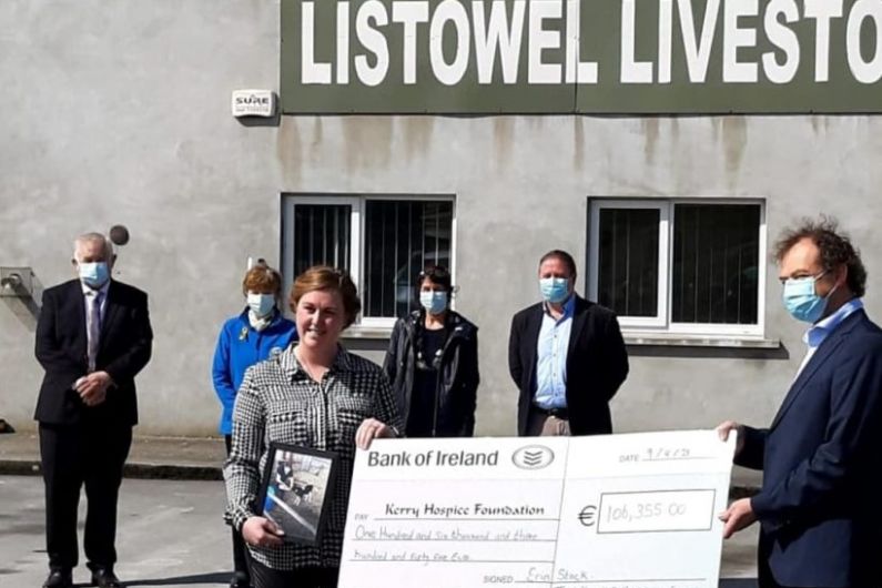 Moyvane woman raises over &euro;100,000 for Kerry Hospice Foundation