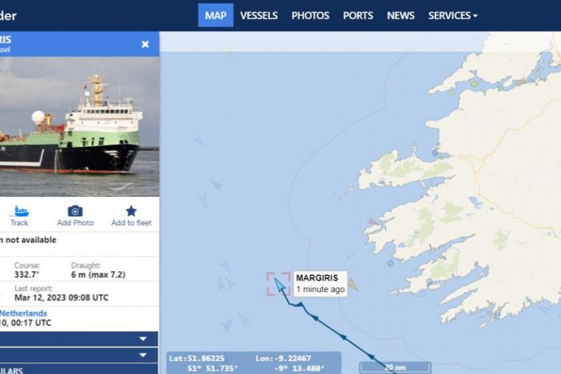 World's second-biggest fishing vessel active off south-west coast