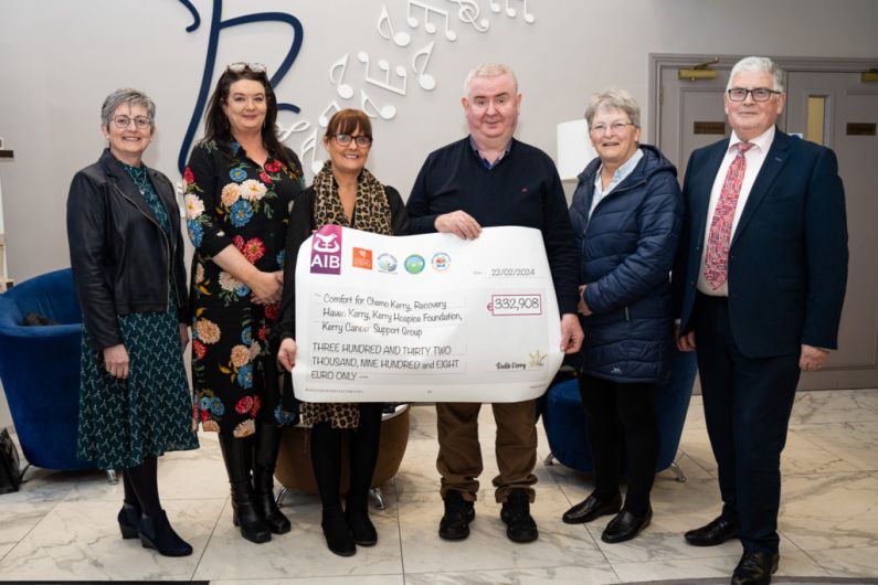 Radio Kerry Bingo proceeds presented to four charities