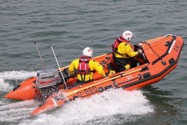 Two swimmers rescued from the sea at Fenit by lifeboat volunteers on training exercise