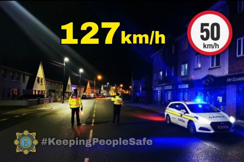 Tralee garda&iacute; arrest motorist driving at 127km/h in 50km/h zone