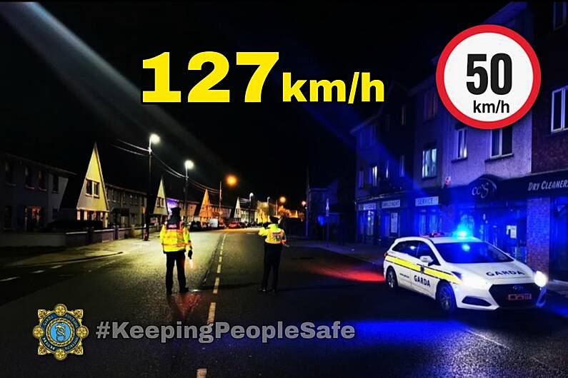 Tralee gardaí arrest motorist driving at 127km/h in 50km/h zone