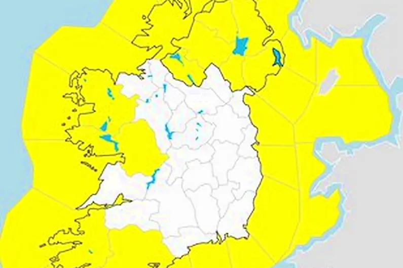Yellow weather warning for Kerry on New Year's Eve