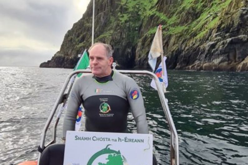 Man swimming around coast of Ireland for charity reaches Kerry