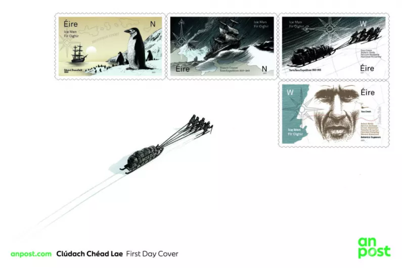 An Post launches 4 new stamps to honour Tom Crean and other Irish explorers