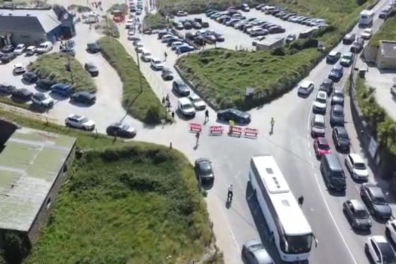Parking and heavy traffic was dangerous and caused chaos at a West Kerry beach