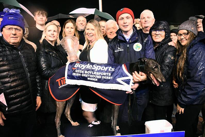 Bockos Diamond Crowned Irish Derby Champion at Shelbourne Park Greyhound Stadium