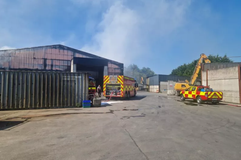 Fire service remains at scene of blaze at Killarney waste disposal facility